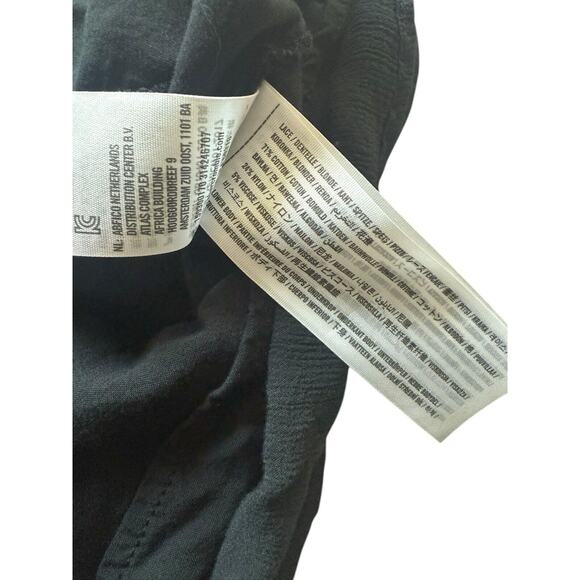 Abercrombie & Fitch Black Crochet Top‎ Sleeveless Dress Open Back Size Small - Picture 5 of 6